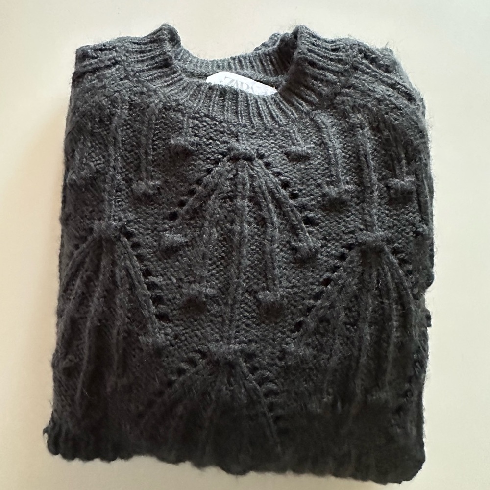 Zara girls Charcoal Sweater